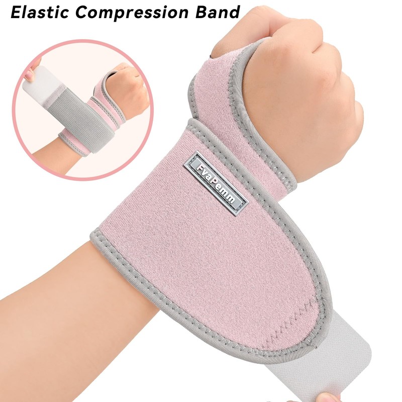 Carpal Tunnel Wrist Brace for Right Left Hand 2 Pack,