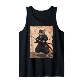 Samurai Mouse Art - Ukiyo-e Warrior Tank Top