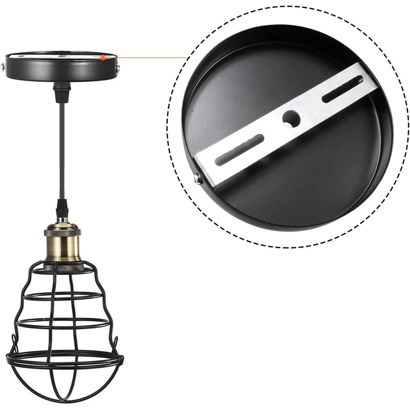 LEDSone Ceiling Rose Fixing Strap Metal Plate with Accessories 125mm