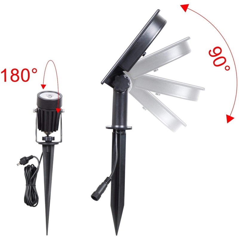 T-SUN LED Landscape Solar Spotlights, Waterproof Outdoor Solar Lights Auto