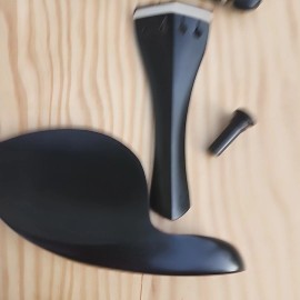 Ebony Viola ebony Parts Accessories Set Pegs Endpin Tailpiece Chin-rest