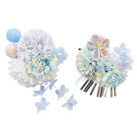 OTAKUMARKET Hair Ornaments for Shichigosan and Coming-of-Age Ceremonies, Yukata, Hair Decorations, Flowers, Hakama, Kimono, Long Sleeves, Japanese Clothing, Graduation, Wedding, Hair Clips, Children