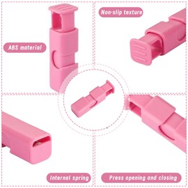 Acpetdr 12 Pcs Bread Bag Clips, Squeeze Bread Bag Cinch Clips, Bag Cinches, Reusable Press The Spring Sealing Clip, Easy Squeeze Lock & Release
