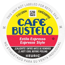 Café Bustelo Espresso Style Dark Roast Coffee, 12 K Cups for Keurig Coffee Makers
