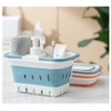 ANNIYA Foldable Plastic Shower Caddy Basket 2 Pcs, Portable and