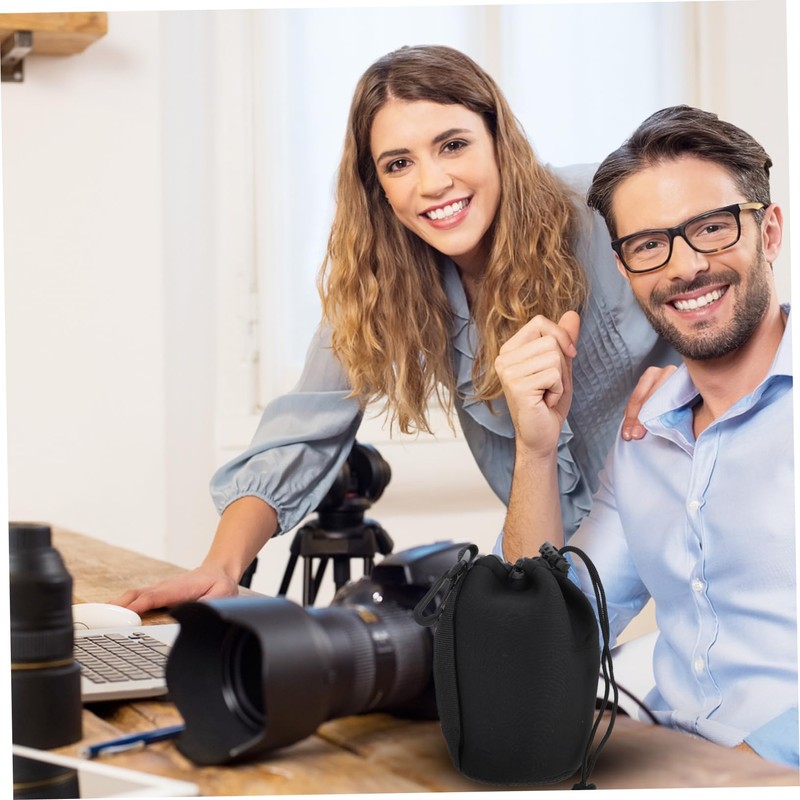 OSALADI Elegant Neoprene Lens Case for DSLR Camera Lens Pouch