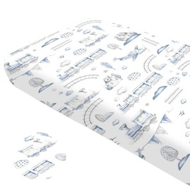 Baby Safe Cot Bed Sheets 70 x 140 cm – Mattress Cover 70 x 140 cm with Corners in 100% Oeko-Tex Certified Cotton – Mattress Cover for Baby Cot Made in Europe