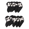10pcs set PU Waterproof Golf Club Iron Cover Fine Sewing