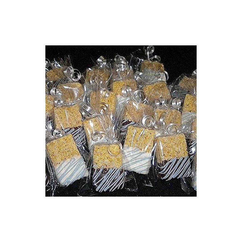 200 Rice Krispie 4W"x2D"x8H" Clear Gusseted Poly Bags for Favors