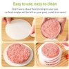 iDopick 500pcs Hamburger Patty Paper, 4.5IN Non-Stick Wax Papers, Round