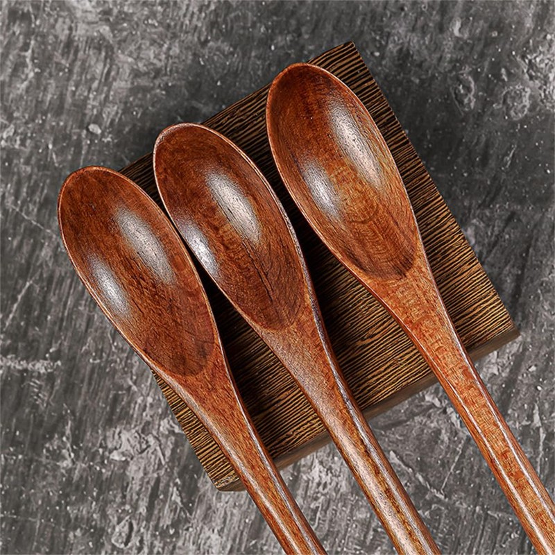 SITEDAN Muddler Spoon Muddler Wooden Dessert Spoon Ice Cream Spoon