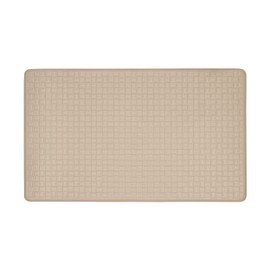 Achim Home Furnishings Woven-Embossed Faux-Leather Anti-Fatigue Mat - 18in x 30in - Tan