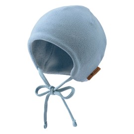 Sterntaler Jersey Beanie Printed with Strokes for Boys - Baby and Children's Hat Lined with Cotton Fleece, blue