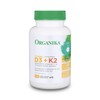 Organika Vitamin D3 + K2 (MK7)- 1000IU D3 and 120mcg