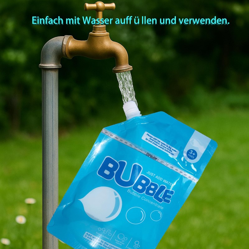 VStoy Bubble Liquid, 4 Litre Refill Pack, Bubble Solution for