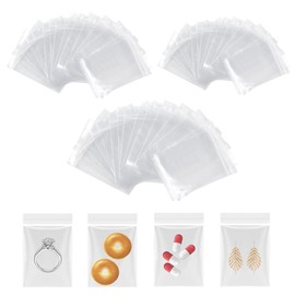 GXGM Pack of 300 ziplock bags, baggies, baggies bags, quick release bags, baggies, bags, selection of sizes (40 x 60 mm, 60 x 80 mm, 80 x 120 mm)