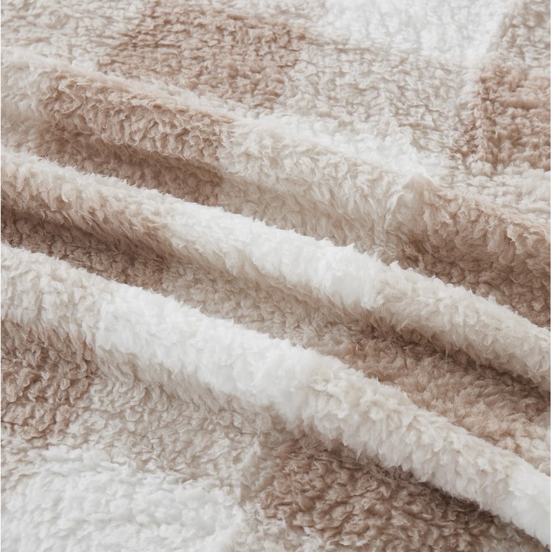 Home Beyond & HB design - Plaid Sherpa Throw Blanket