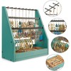 Earring Organizer, Rustic Wood 5 Layer Jewelry Organizer Stand