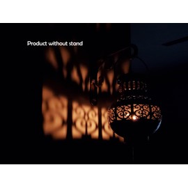 The D.N.A. Group Hanging Iron Lota Incense Burner T Light,Metal Candle Holder, Vintage Antique Home Room,Spiritual Reiki Yoga Meditation Zen Hippie Bohemian Boho Decor, Indian Design Wall Decor