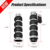 CADUFUELLY Pair of Motorcycle Hand Grips, 1" Universal Non-Slip Handlebar