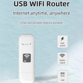 Fyearfly 4G LTE USB WiFi Extender WiFi Hotspot Network Adapter WLAN USB Modem Stick 150Mbps with SIM Card Slot Support for 8 Users