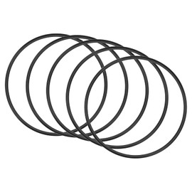 QUARKZMAN Pack of 5 Nitrile Rings Round Washer Seal 95 mm x 88.8 mm x 3.1 mm for Tap Plumber Repair Seal Connection, Black