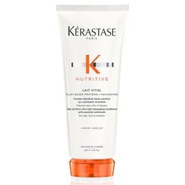 Kérastase Nutritive Conditioner for Dry, Fine to Medium Hair, Detangling and Moisturising, Paraben-Free, Lait Vital High Nutrition Ultra-Light Conditioner, 200 ml