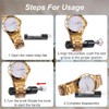 Metal Watch Link Removal Kit- Watch Repair Tool-Pin Remover Adjust-Replacement