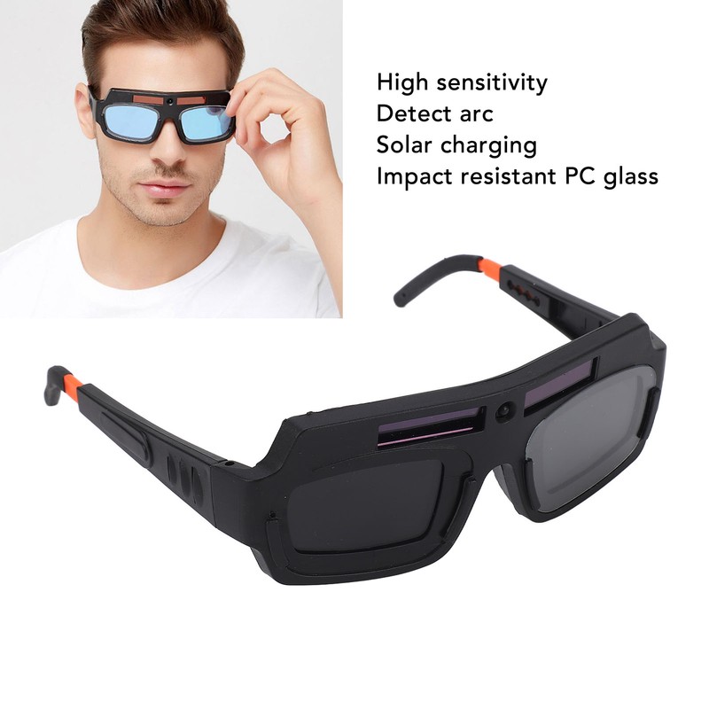 Welding Glasses Solar Auto Darkening Welder Goggles for Outdoor Construction