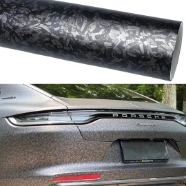 Carlas 48" x 60" Premium Matte Flat Forged Carbon Fiber Vinyl Wrap Film Black 4ft x 5ft