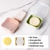 Adorila Small Travel Soap Case with Removable Drainage Tray, Pack
