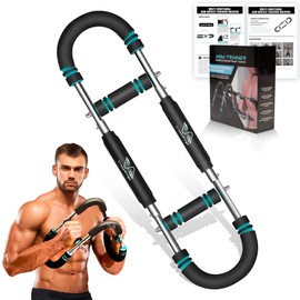 Crosswings Twister Arm Trainer for Men & Women, Adjustable 6 Gears (40-100Lbs), Twister Arm Chest Exerciser, Forearm Strengthener Portable Detachable Chest Workout Equipment for Home & Gym