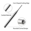 10 Pack Carbide End Milling Engraving Bits, 1/8 inch Shank