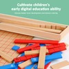 Montessori Math Toys, Wooden Addition Subtraction Counting Stick Rod Numerical