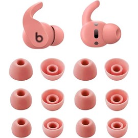 ALXCD Eartips Compatible with Beats Fit Pro, S/M/L 3 Sizes 6 Pairs Soft Silicon Earbuds Tips Replacement Ear Tips, Compatible with Beats Fit Pro, 6 Pairs Coral Pink