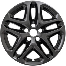 Fuel Rider Set of 4 Gloss Black ABS Impostor Wheel Skins Compatible with 13-16 Ford Fusion 5 Double Spoke
