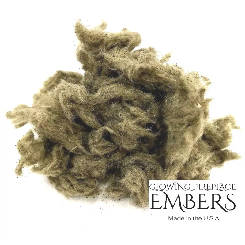 Glowing Fireplace Embers Rockwool For Gas Logs, Gas Fireplaces and