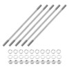 sourcing map 5pcs Double Ended Stud Screws, M6x150mm 304 Stainless