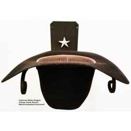 American Made Cowboy Hat Holder Star 89 BLK/SLV