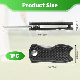 kclkda Golf Divot Repair Tool, Pitch Mark Repair Tool with Pop-Up Button & Magnetic Ball Marker Lightweight and Portable Metal Foldable Mini Pitch Repairs Tools Mini For Golf Course Maintenance