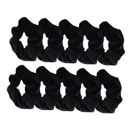 Outanaya 10-Pack Velvet Hair Scrunchies Soft Elastic Hair Bands for Women Assorted Colors for Everyday Use and Party Accessories
