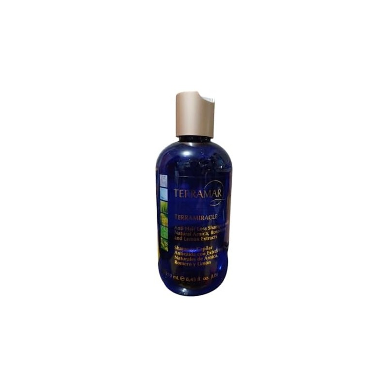 TERRAMAR Terramiracle Shampoo Anticaída Natural, Extractos de Árnica, Romero y