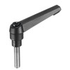 sourcing map Adjustable Clamping Lever Handle M8 x 30mm Metric