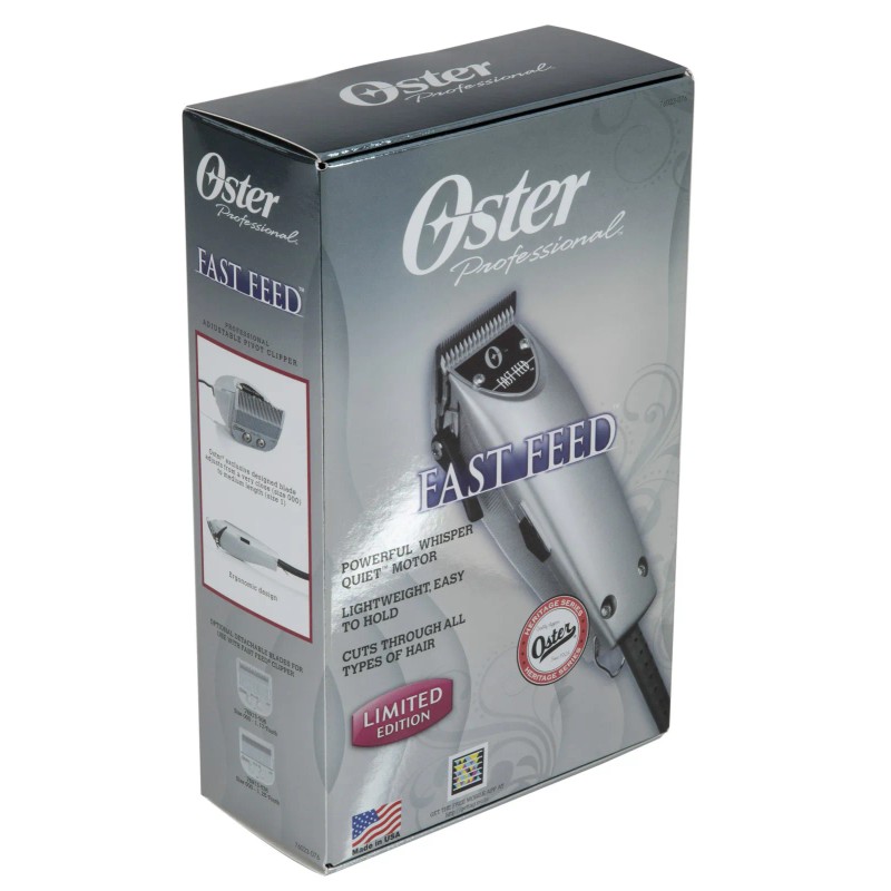 Oster Fast Feed Limited Edition Silver Hair Adjustable Pro Clipper