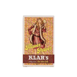 Klar Seifen 70s Retro Soap Flower Power 100 g, Cosmos Certified, Palm Oil Free, Suitable for Normal Skin, 11157