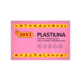 Jovi Modeling Clay, 3 Pounds Total, 4 Non-Drying Bars, 0.77 lb Each, Arts and Crafts, Non-Toxic and Gluten Free plasticine (Pink)