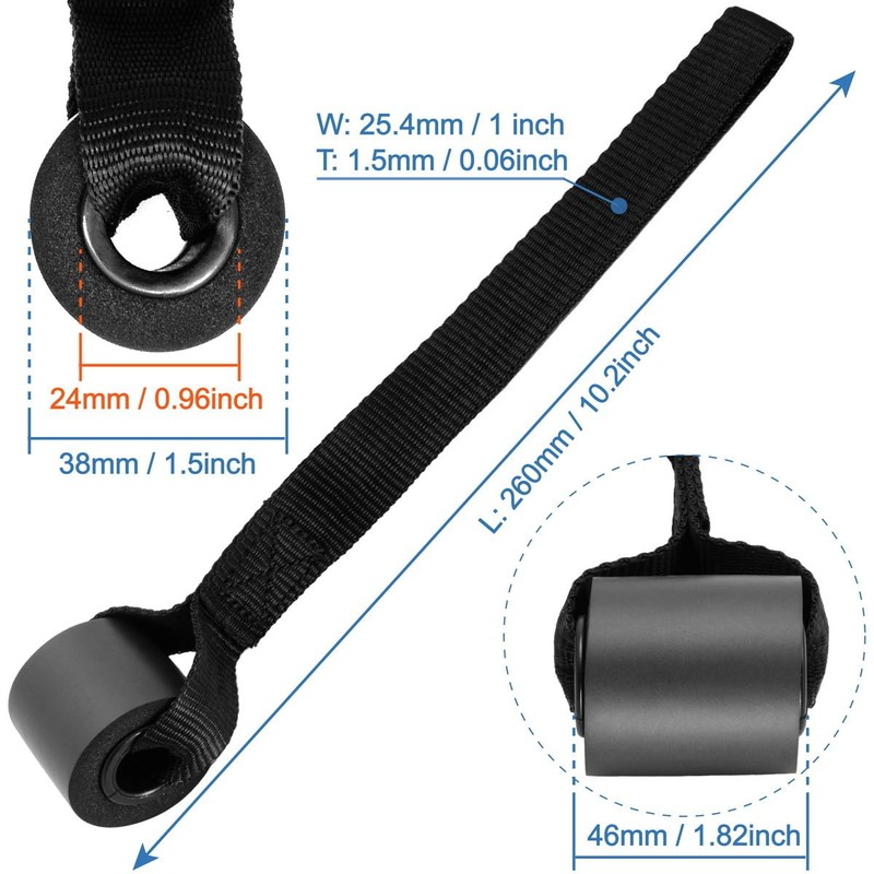 Fitness resistance bands, tubes, door anchor