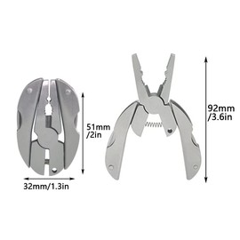 Multi-Tool, 2 Pieces 7-in-1 Portable Stainless Steel Multi-Tool with Number, Screwdriver, File, Saw, Nail Descaling Device for Camping, Outdoors, Indoors, Outdoors, Indoors, Outdoors