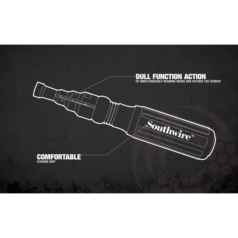 Southwire SDCFR Conduit Fitting Reaming Screwdriver; Heavy Duty; Dual Function;