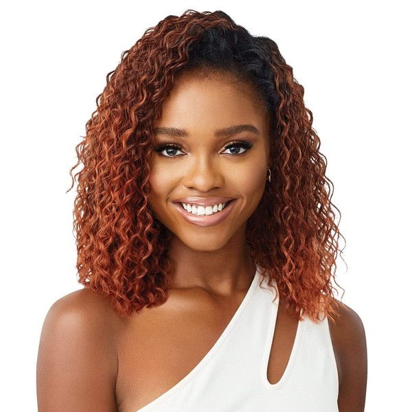 Outre Synthetic Quick Weave Wet & Wavy Style Half Wig - DEEP CURL 14" (S4/30)
